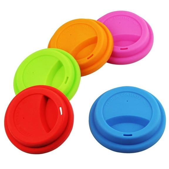 8 Pcs Creative Cup Cover Air Intake Lid Water Bottle Spill-proof Round Lids Party Silicone for Drink Coffee