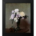 thumbnail image 2 of Fantin-Latour, Henri 15x17 Black Modern Framed Museum Art Print Titled - Vase of Flowers, 2 of 5