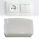 thumbnail image 5 of Cubierta de enchufe de interruptor, cubierta de enchufe, cubierta de enchufe de interruptor de pared tipo 118 para baño, Blanco Estilo B, 5 of 8