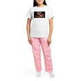 thumbnail image 4 of CafePress - Ferret Love Pajamas - Women's Short Sleeve Print T-Shirt and Pants Light Cotton Pajama Set, 4 of 7