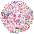 thumbnail image 2 of 35pcs-50pcs Cute Axolotl Sticker Pack Pink Cartoon Stickers for Laptops Suitcase Phone, 2 of 9