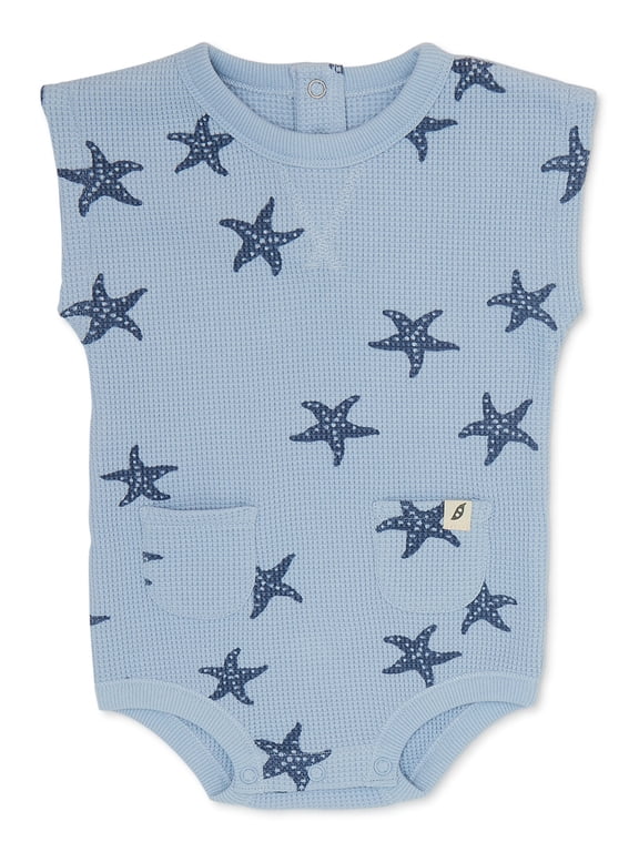 easy-peasy Baby Print Cap Sleeve Bodysuit, Sizes 0-24M