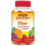 6 Pack - Nature's Made Kids First Fiber Gummies, Fruit Flavors, 60 ea