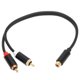 thumbnail image 1 of Cable RCA hembra a RCA macho Y, 2 piezas RCA hembra Adaptador RCAY RCA Audio Y Divisor adaptado para la perfección, 1 of 9