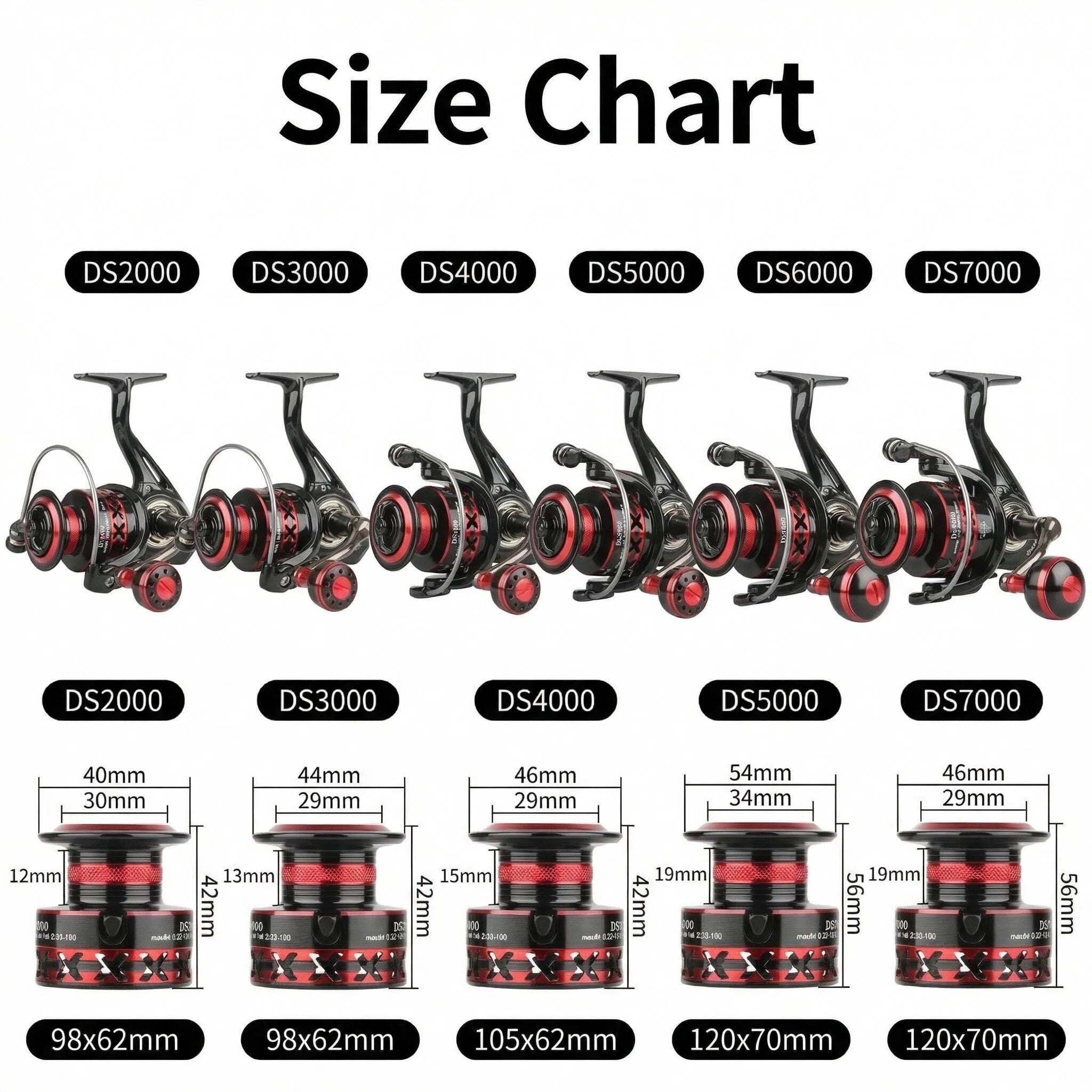 Speed Fishing Reels,Spinning Fishing Reels Drag Reels,Lightweight Metal Fishing Reel,for Lakes Rivers Rock Fishing Ocean Beach Fishing