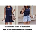 thumbnail image 6 of Avidlove Women's Pajamas Sets Sleeveless Pjs Tops with Ruffled Shorts Sleepwear Tank Top Loungwear, 6 of 7