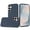 Dark Blue, variant on For Samsung s25 FE Classy Slick Chromed Around Hybrid Case Cover - Dark Blue