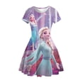 thumbnail image 2 of Vestido para niñas de 2 a 16 años, novedad de verano, princesa congelada, Elsa, fiesta de cumpleaños para niños, Cosplay, vestido de princesa de Escape de Disney, 202211T-12T heqiyong CONDUJO, 2 of 2