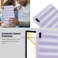 thumbnail image 4 of Allytechgroup Protective Case for Samsung Galaxy Tab S10+ / S9+ / S9 FE+ 12.4", Shockproof Puffy Bumper Cover with Soft Flexible Back, Lightweight Stand Case for Women & Kids, Lightpurple, 4 of 7