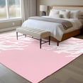 thumbnail image 4 of 5'x8' Area Rugs, Coral Pink Indoor Outdoor Area Rug for Living Room Bedroom, Coastal White Ocean Marine Nautical Beach Washable Bathroom Rugs Kitchen Floor Carpet Mats Home Decor Aesthetic, 4 of 8