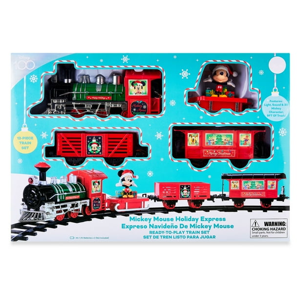 Disney Mickey Mouse D100 Express Holiday Celebration Train Set, 12