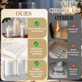 thumbnail image 3 of Set de velas Pillar con soportes de cristal, color blanco marfil (36 piezas), 3 of 6