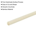 thumbnail image 4 of Uxcell 50 Pcs Wooden Dowel Rods Round Dowel Rod 0.32" x 4", 4 of 7