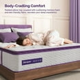 thumbnail image 6 of Sersper Full Size Mattress, 12 Inch Pillow Top Full Mattress in a Box, AeroChar™ Bamboo Charcoal Memory Foam, Medium Firm with Pressure Relief, Strong Support, 6 of 10