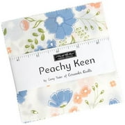 Peachy Keen Charm Pack by Corey Yoder ; 42 - 5" Precut Fabric Quilt Squares