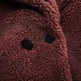 thumbnail image 7 of Girls and Toddlers' Lapel Collar Cardigan Kids Polar Fleece Open Front Long Jacket Winter Thick Warm Sherpa Trench Coat, 7 of 7