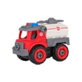 TISUDYE Coogam Take Apart Puzzle Fire Truck Inertial Toy Car