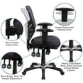 thumbnail image 4 of Flash Furniture Nicholas Ergonomic Mid-Back Swivel Office and Gaming Chair, Dark Gray, 4 of 14