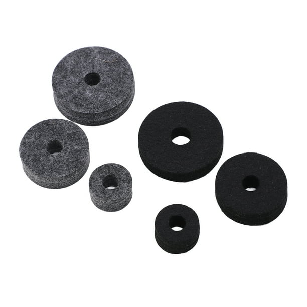 Drum Felt Pad Set, Cymbal Washer Non Slip 6PCS With Multiple Sizes For