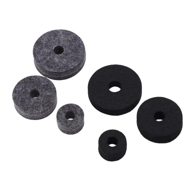 Juego De Almohadillas De Fieltro Para Tambor ANGGREK Negro Y Gris