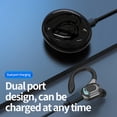 thumbnail image 3 of Auriculares deportivos táctiles con micrófono integrado, resistentes al agua IPX4 y baja latencia HD. Negro, 3 of 9