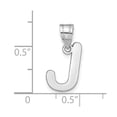 thumbnail image 4 of Diamond2Deal 14K Pendentif Initial Lettre J en Or Blanc pour Femmes, 4 of 6