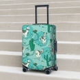 thumbnail image 2 of Lsque Alapaca in Boho Printed Luggage Cover, Travel Luggage Protector,Scratch and Dirt Resistant, Fits 18-32 Inch Luggage - Small, 2 of 9