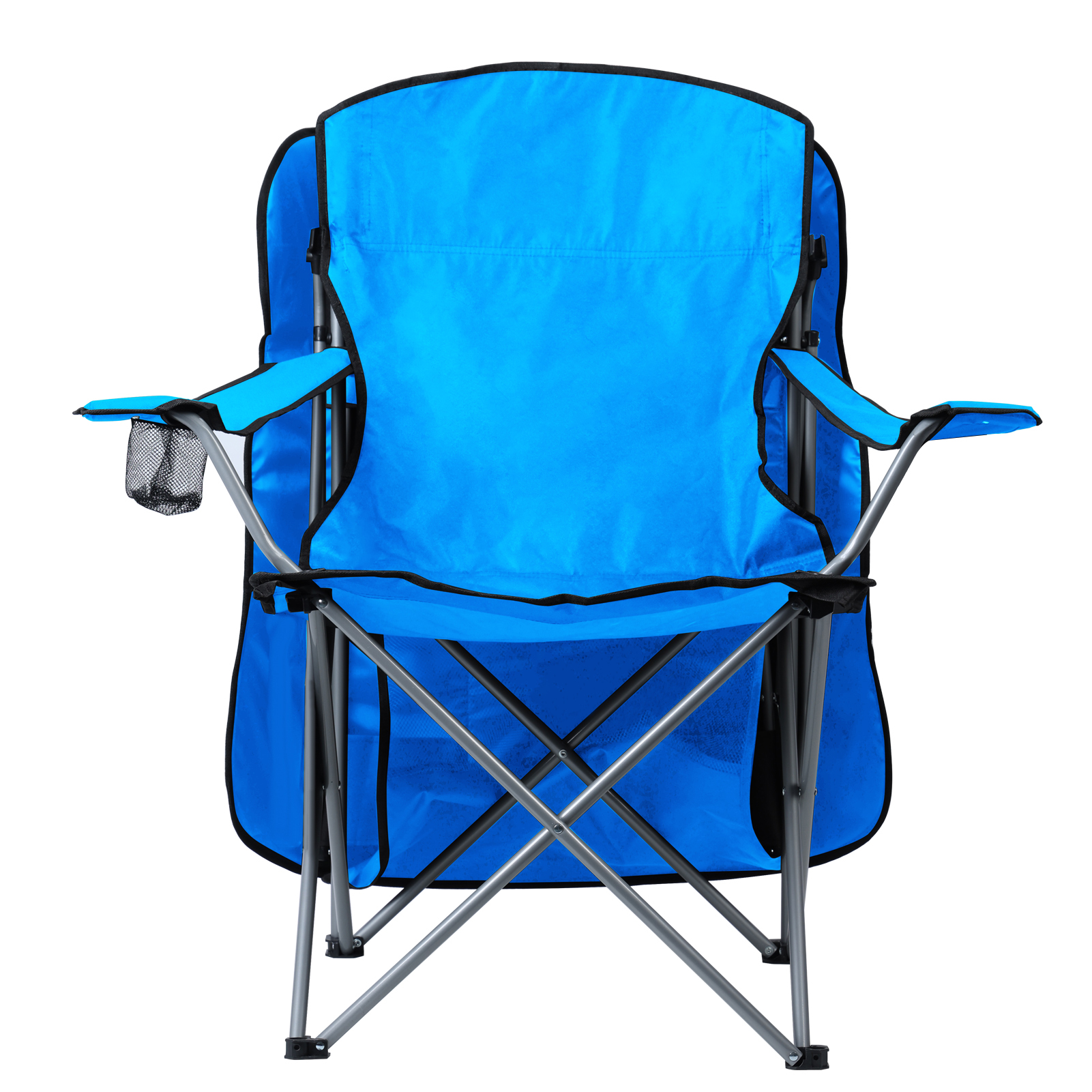 Fogcroll Lawn Chair, Camping Chair with Canopy Shade,Beach Chair with Canopy Shade Portable Folding Chair with Sun Shade, Cup Holder, Side Pocket