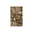 thumbnail image 3 of Bowery Hill Dining Side Chair in Bone PU and Gold Patina (Set of 2), 3 of 6