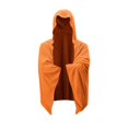thumbnail image 2 of Orange Microfiber Beach Towel, Hooded Beach Towel, Fast Drying Beach Towel, Changing Poncho, 57X24 in Quick Absorbent Sun Protective Packable Quick Dry Towel Poncho for Outdoor, 2 of 5