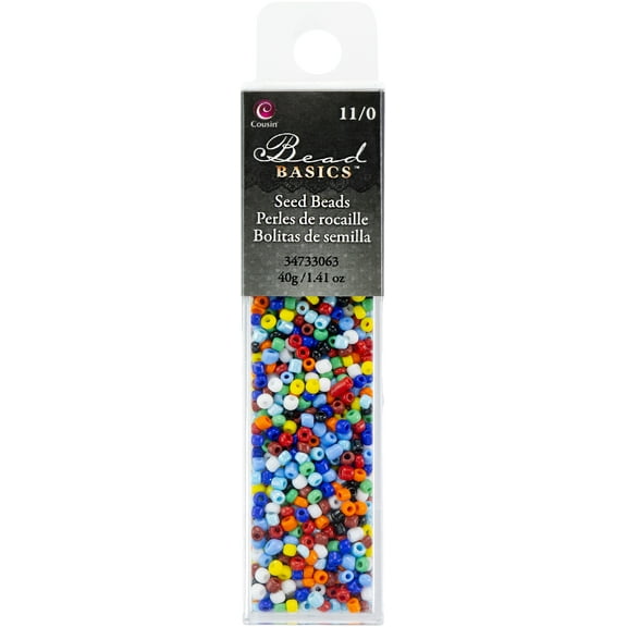 Cousin Jewelry Basics Glass Seed Beads Seed Beads, 1.1 oz-11/0