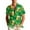 Green-5, variant on LYEAA Mens St.Patricks Day Shirt Clover Print Collared Short Sleeve Shirt Breathable Button down Blouses Summer Holiday Tops