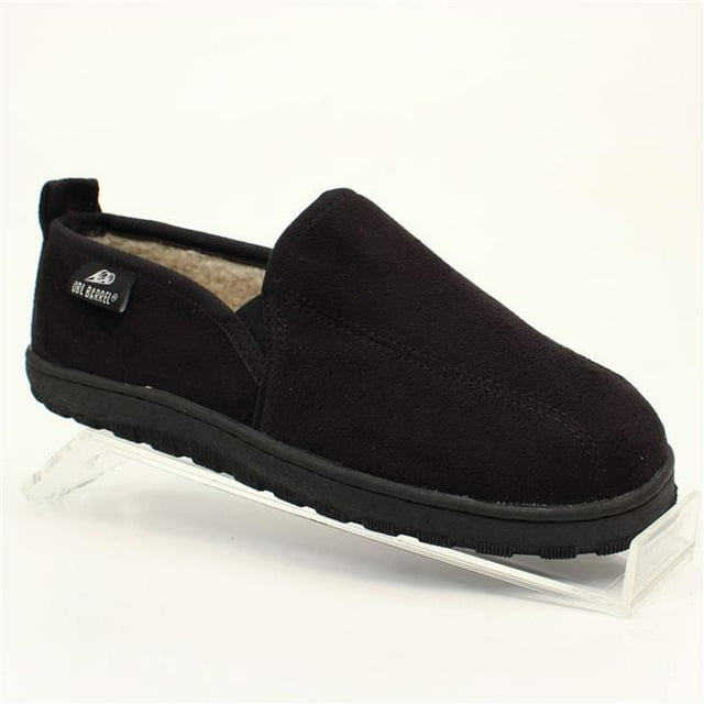 M&F Western Z5791801-09 Mens Fleece Lined Slip-On Slippers, Black - Size 9
