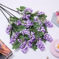 thumbnail image 3 of 4PCS Artificial Sophora Flowers, Faux Hanging Fake Silk Vine Bouquet for Home Wall Wedding Party Courtyard Indoor Outdoor Spring Decoration(Purple), 3 of 5