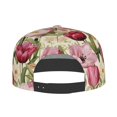 thumbnail image 2 of Kdxio Tulips Flowers Print Snapback Hat for Men Women,Adjustable Baseball Cap, 2 of 7