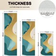 thumbnail image 4 of Gold Teal Blue Marble Kitchen Rugs Sets Of 3,Kitchen Runner Rugs Non Skid Washable,Decorative Kitchen Floor Mats for Kitchen,Sink,Laundry,17"x30"+ 17"x47" + 17"x59", 4 of 6
