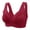 Red 1, variant on Wire Bras for Women Women Lace Front Button Shaping Cup Shoulder Strap Large Size Underwire Bra