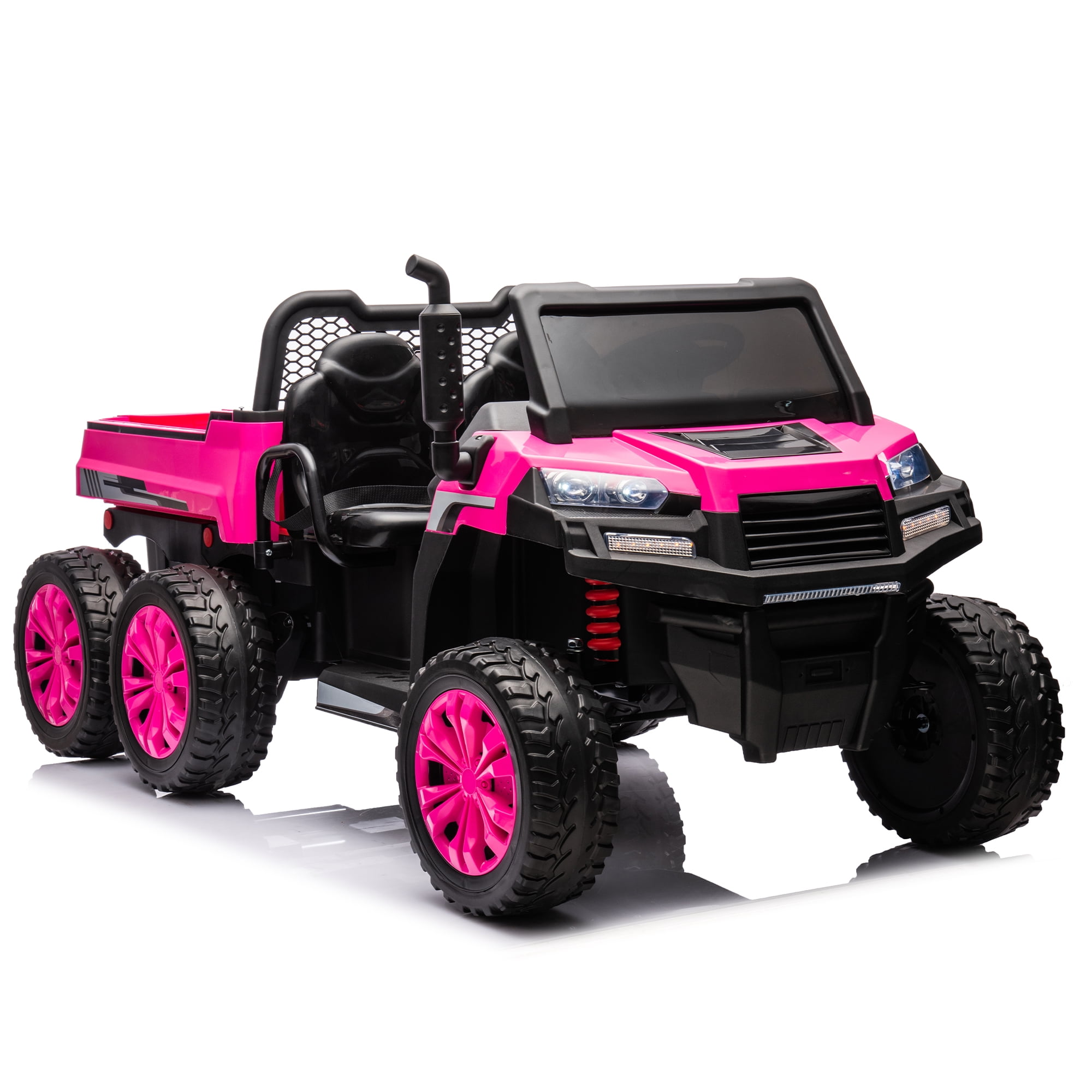CIPACHO 24V Kids Ride On Dump Truck Car with Remote Control, Electric UTV Vehicles with Electric Dump Bed, 4WD Power 6 Wheels Ride On Toys for Boys Girls, Pink CIPACHO 24V Kids Ride On Dump Truck Car with Remote Control, Electric UTV Vehicles with Electric Dump Bed, 4WD Power 6 Wheels Ride On Toys for Boys Girls, Pink