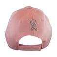 thumbnail image 3 of "Pink Ribbon" Breast Cancer Awareness Hat - Pink w/ White Accents, 3 of 3