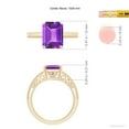 thumbnail image 4 of ANGARA Natural 2.9 Ct. Amethyst Solitaire Ring in 14K Yellow Gold for Women (Ring Size: 9), 4 of 9
