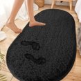 thumbnail image 4 of Clearance!IHXUXE Home Decor, Soft Bedroom Rugs Shaggys Rugs For Bedroom Oval Rugs Bath Carpet Living Room Runner Rug Soft Comfortable Water Absorption Non Slip Thick Machine Washable, 4 of 8