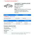 thumbnail image 2 of Timing Belt Kit - Compatible with 2002 - 2005 Subaru Forester 2003 2004, 2 of 2