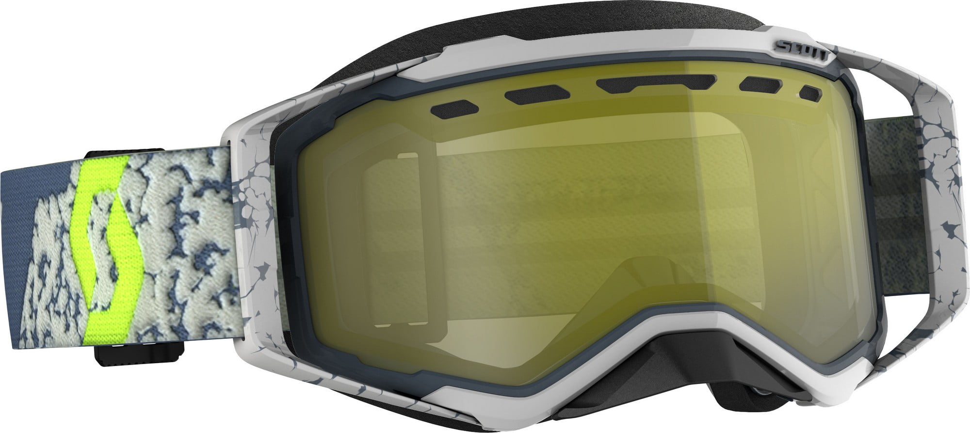 Scott Prospect Snow Cross Goggles Grar/Dark Gray Enhancer w/Yellow