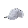 thumbnail image 1 of Low Profile Unstructured Cotton Twill Cap, White/Black, 1 of 1