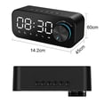 thumbnail image 2 of PENGXAING Réveil Sans Fil Bluetooth 5.0LED Haut-Parleur Support Carte TF Radio FM Chambre Réveil USB Affichage de l'Heure LED Double Réglage de l'Alarme Prise Type-C Câble Design, 2 of 6