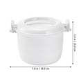 thumbnail image 6 of Tineasur Food Grade Plastic Microwave Rice Cooker Blue for Healthy Cooking, 6 of 6