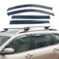 thumbnail image 2 of Ikon Motorsports Window Visors Compatible with 2014-2023 Jeep Cherokee KL Polycarbonate Side Window Vent Windshield Deflector Rain Guard W/ Chrome Trim 4PCS, 2 of 9