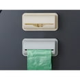 thumbnail image 2 of Dvruxg 2pcs Wall Mount Trash Bag Storage Box Adhesive Garbage Bag Holder for Easy Access Bag Dispenser and Organizer for Home and Kitchen(Beige), 2 of 3