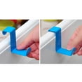 thumbnail image 3 of MasteelfCA 2pcs Z Shaped Heavy Duty Reversible Stainless Steel Over the Door Hooks Coat Towel Hooks Rack (Pink), 3 of 7