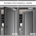 thumbnail image 2 of Hydraulic Door Closer with Adjustable Hold Open Device, Commercial Residential 45-65kg Capacity Aluminum Alloy Silent Closing, 2 of 3